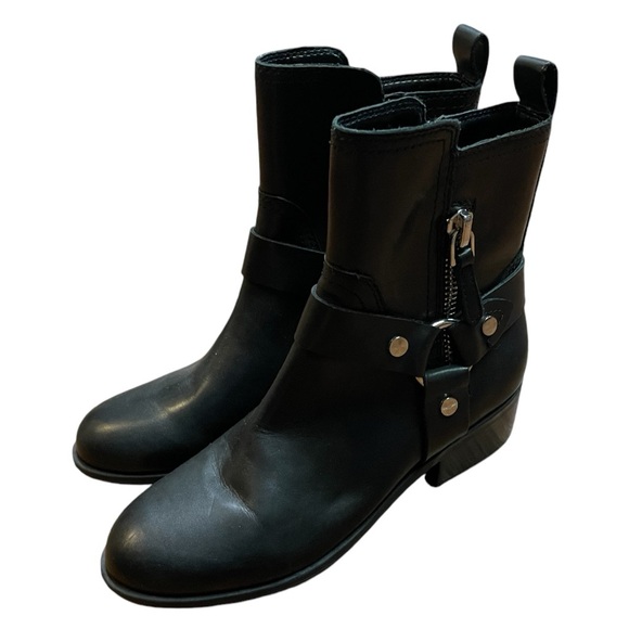 Marc Fisher Dalary Moto Harness Leather Boot - Picture 5 of 10